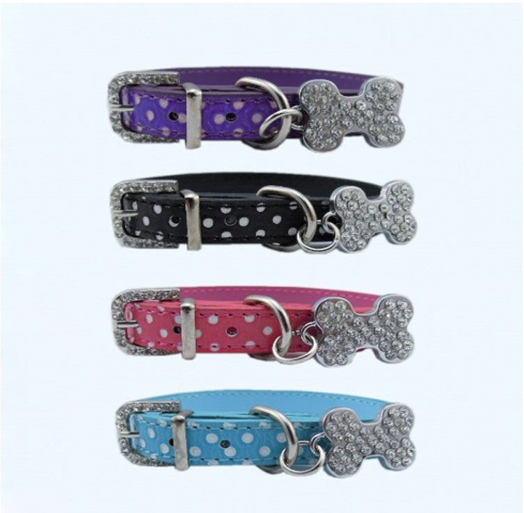 Pendant Rhinestones Cat Collar