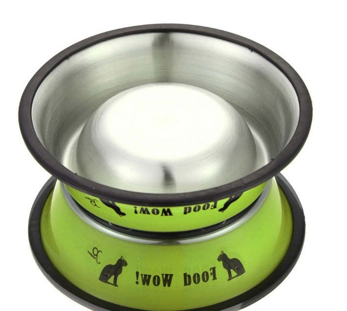 Stainless Steel Round Cat Feeding Bowl