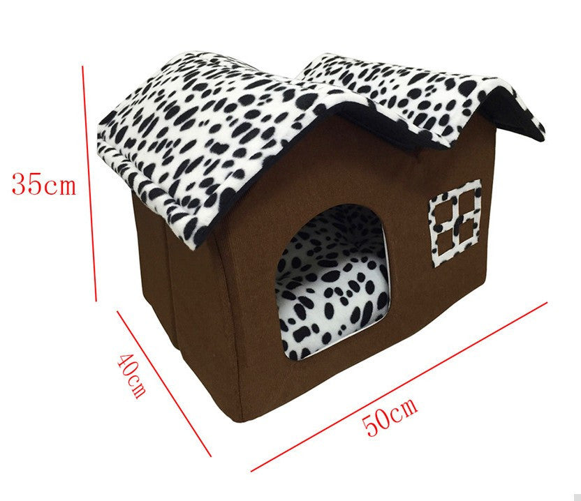 Indoor Winter Warm Cat Bed House