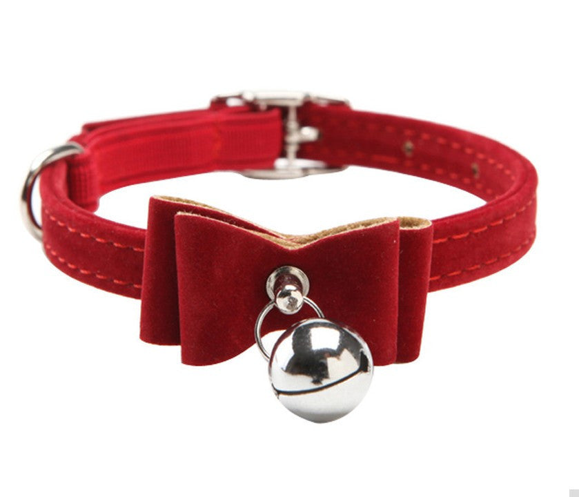 Safety Elastic Bowtie Bell Pet Collar